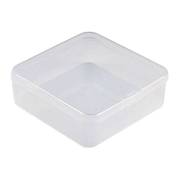 Plastic Bead Containers with Hinged Lid