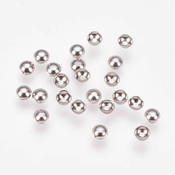 Tarnish Resistant Apetalous 201 Stainless Steel Bead Caps