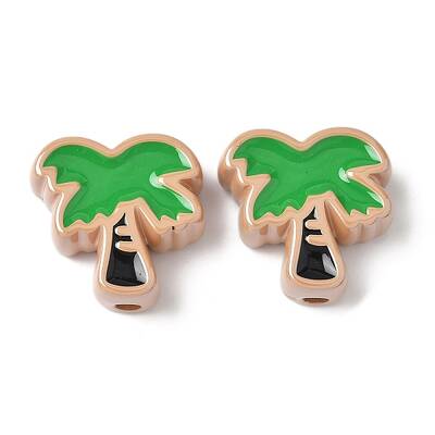 10Pcs Acrylic Enamel Beads