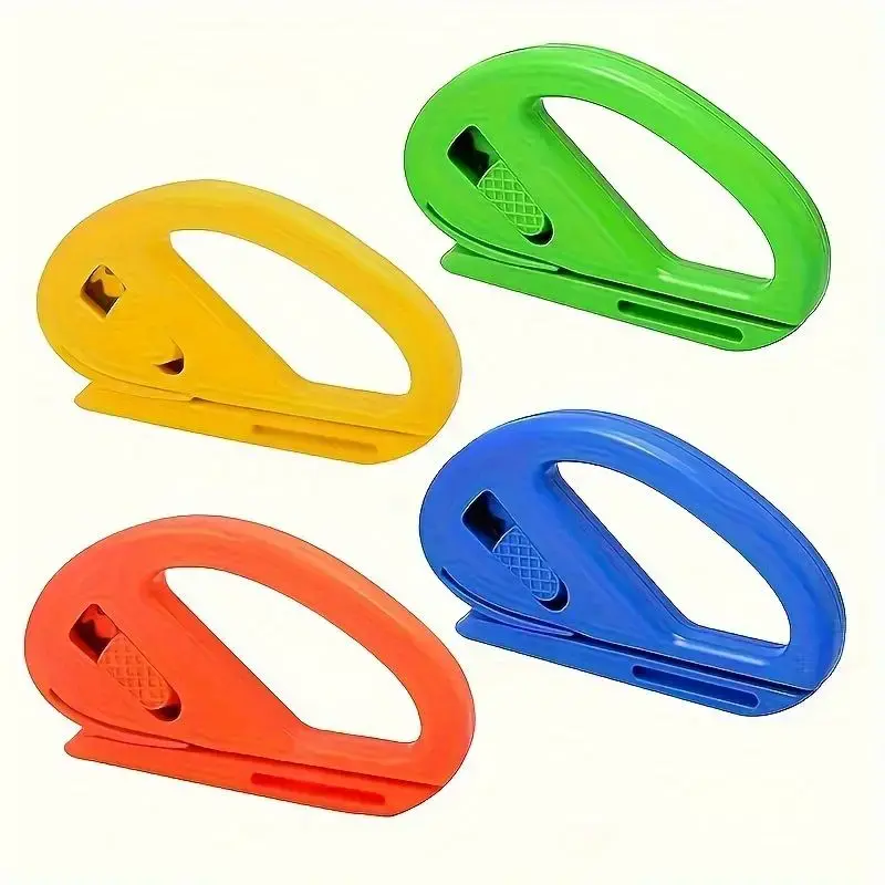 Random Color Wrapping Paper Cutter, 1 Count Gift Wrap Cutter, Creative Kraft Craft Paper Roll Sliding Line Cut Trimmer Safer ...