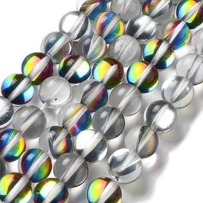 Synthetic Moonstone Beads Strands