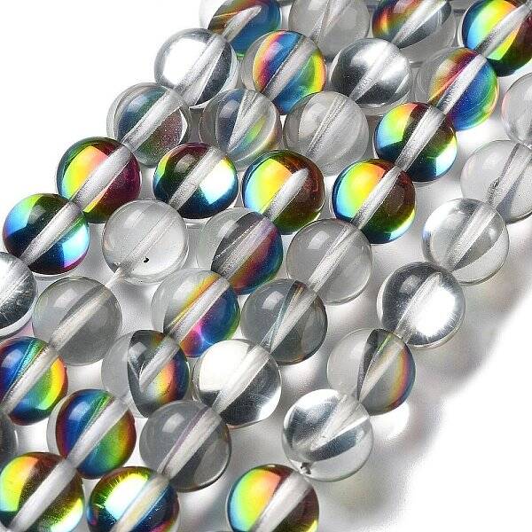 Synthetic Moonstone Beads Strands
