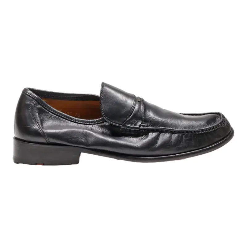 LLOYD Loafer Shoes Black Leather Mens UK 8.5