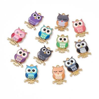 Painted Alloy Pendants
