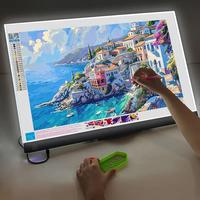 LED Light Pad Painting Board, 1/2 Counts USB Powered Adjustable Light Board, Artists Board for Painting, Sketching, Animati...