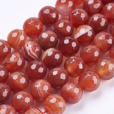 Natural Striped Agate/Banded Agate Beads Strands