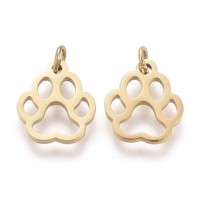 Ion Plating(IP) 304 Stainless Steel Pet Charms