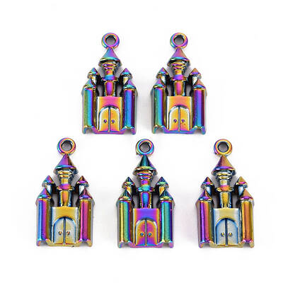 Rainbow Color Alloy Pendants