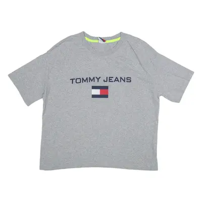 TOMMY HILFIGER Womens T-Shirt Grey L
