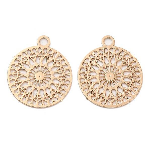 Long-Lasting Plated Brass Filigree Charms