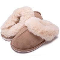 Women's House Slippers Memory Foam Fluffy Soft Slippers, Slip on Winter Warm Shoes for Women