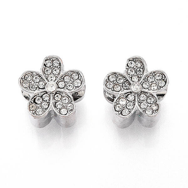 Alloy Rhinestone European Beads