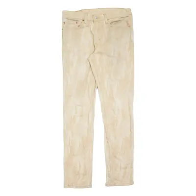 LEVI'S 511 Jeans Camouflage Mens Beige Slim Straight W31 L32