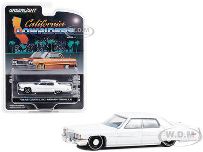 1972 Cadillac Sedan deVille Lowrider Cotillion White with Blue Interior \