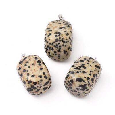 Natural Dalmatian Jasper Pendants