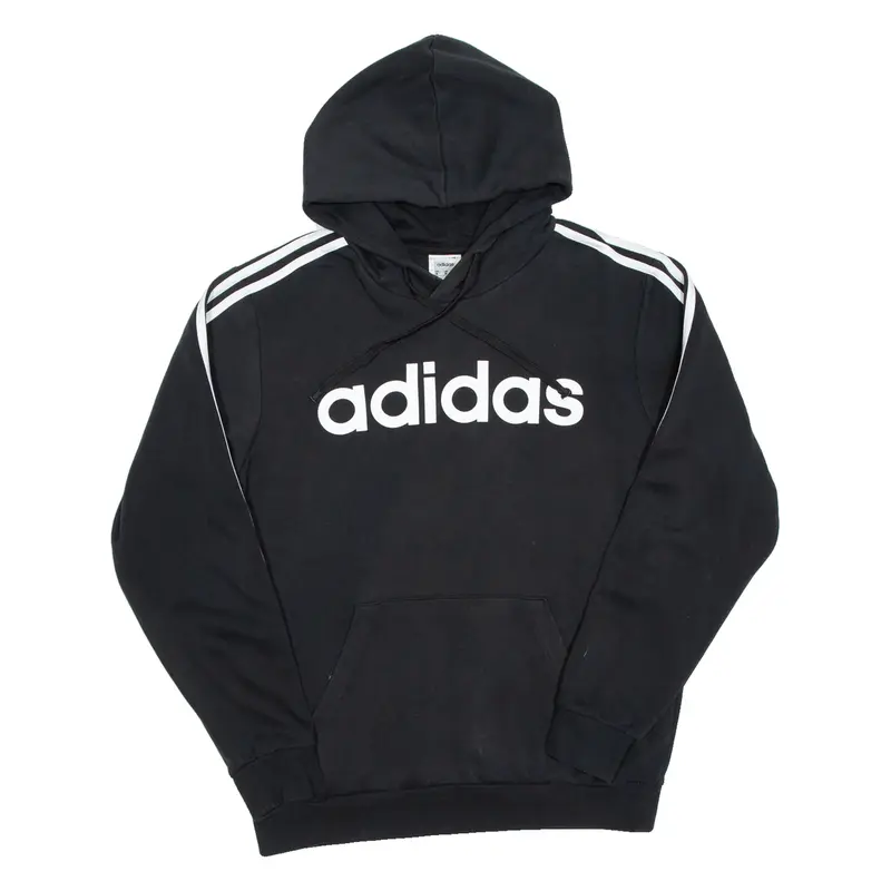 ADIDAS Mens Black Hoodie M