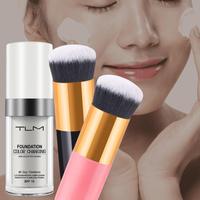 Color Changing Liquid Foundation with Makeup Brush, 2 Counts/set Long-lasting Concealer, Moisturizing Foundation, Suitable fo...