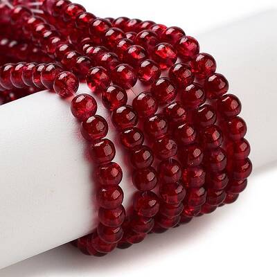 Crackle Glass Beads Strands