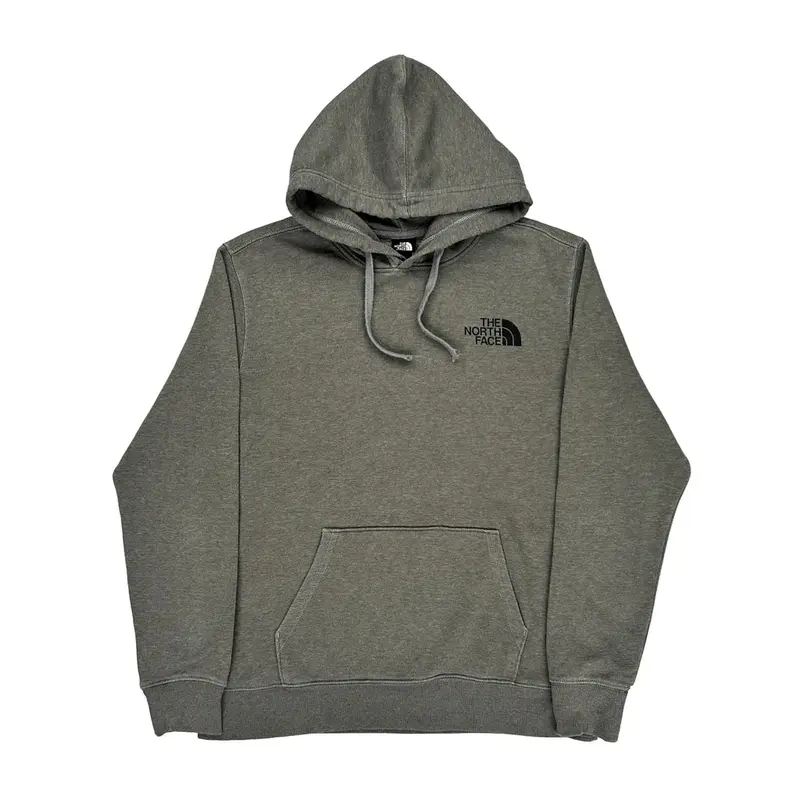 The North Face Hoodie - Large Grey Cotton Blend