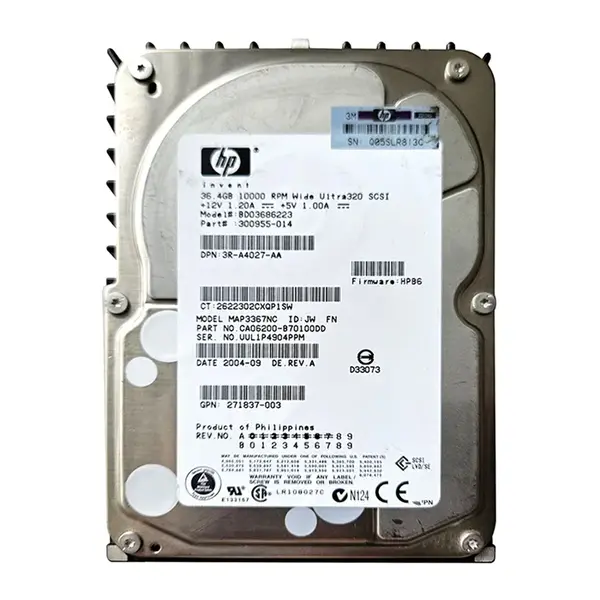 CA06200-B70100DD Fujitsu 36.7GB Ultra-320 SCSI 10K 3.5-inch 8MB Hard Drive