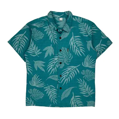 Palmwave Hawaii Hawaiian Shirt - Large Blue Cotton
