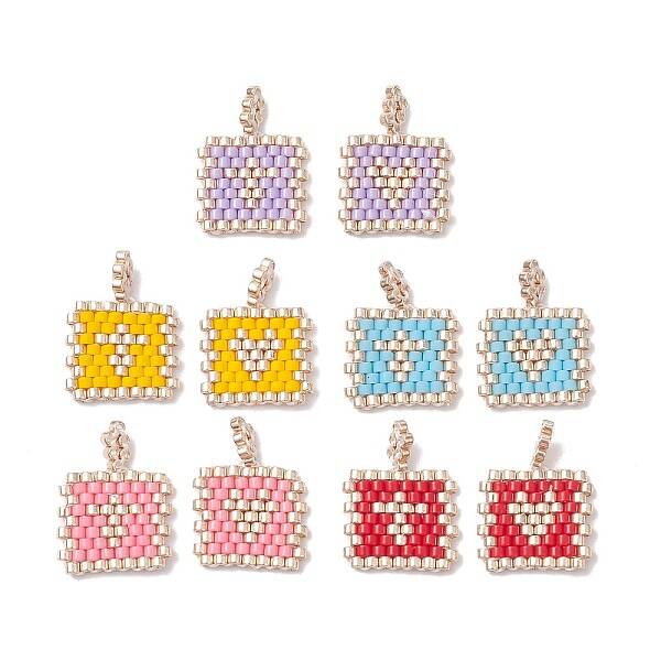 2Pcs Handmade MIYUKI Round Rocailles Seed Loom Pattern