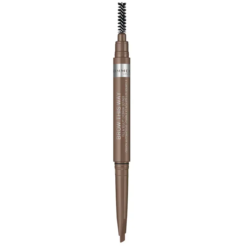 Rimmel London Brow This Way matita per sopracciglia a doppia punta 002 marrone medio 24 g