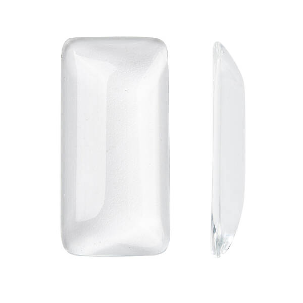 Transparent Rectangle Glass Cabochons