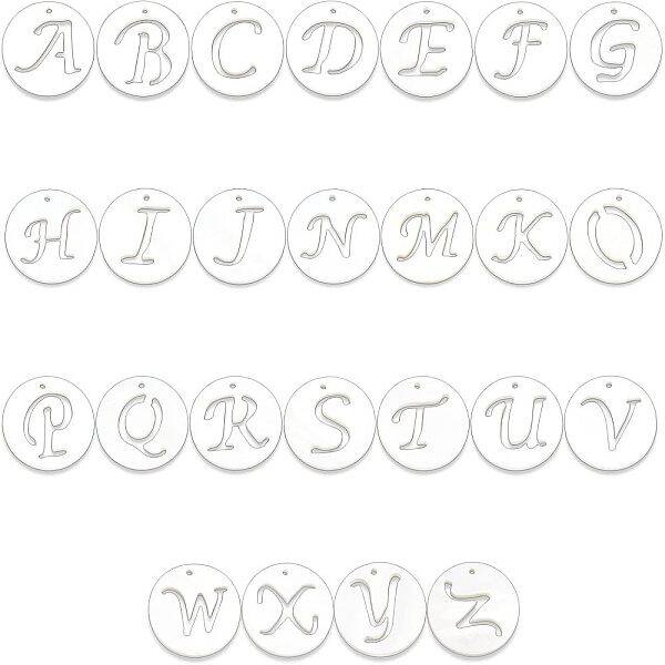 26Pcs 26 Style \nNatural Freshwater Shell Charms