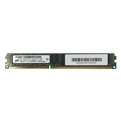 Micron MT18JDF25672PZ-1G4F1DD | 2GB DDR3-1333MHz PC3-10600 ECC Registered VLP RDIMM CL9 1Rx4 1.5V 240-Pin Memory Module