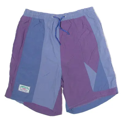 COMPLICITY Cloth Lined Mens Swimming Shorts Purple 90s L W26