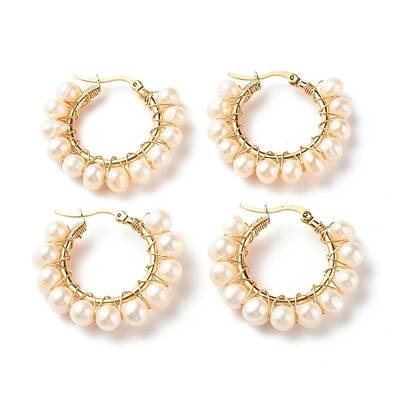 304 Stainless Steel Hoop Earrings