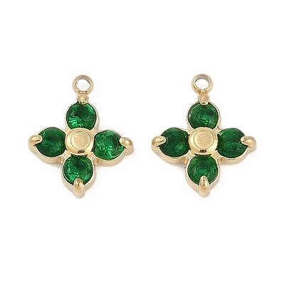 304 Stainless Steel Micro Pave Cubic Zirconia Pendants