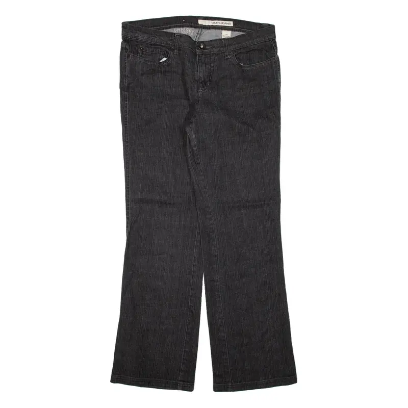 DKNY Womens Jeans Black Loose Straight W33 L29