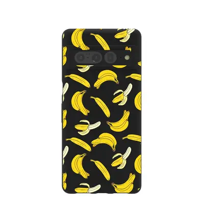 Black Go Bananas Google Pixel 7 Pro Case