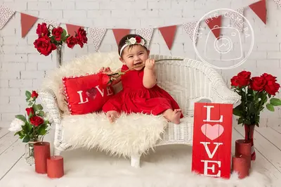 Aperturee LOVE Valentines Day Portrait Backdrop For Photography