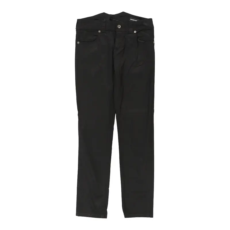 Emporio Armani Jeans - 32W UK 12 Black Viscose Blend