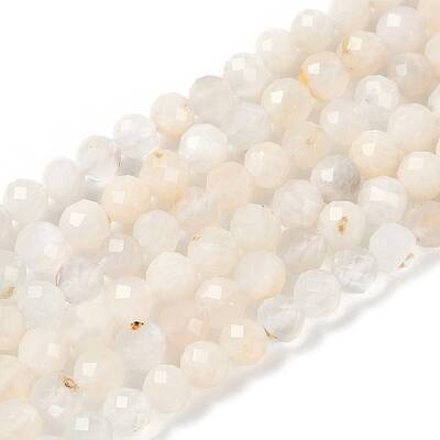 Natural White Moonstone Beads Strands