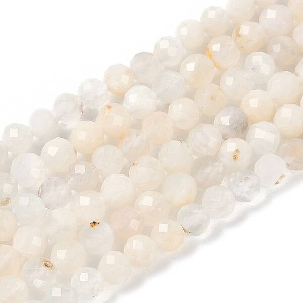 Natural White Moonstone Beads Strands