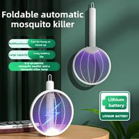 Multifunctional electric mosquito swatter, lightweight and foldable, USB Type-c, can stand or hang, silent mosquito repellent...