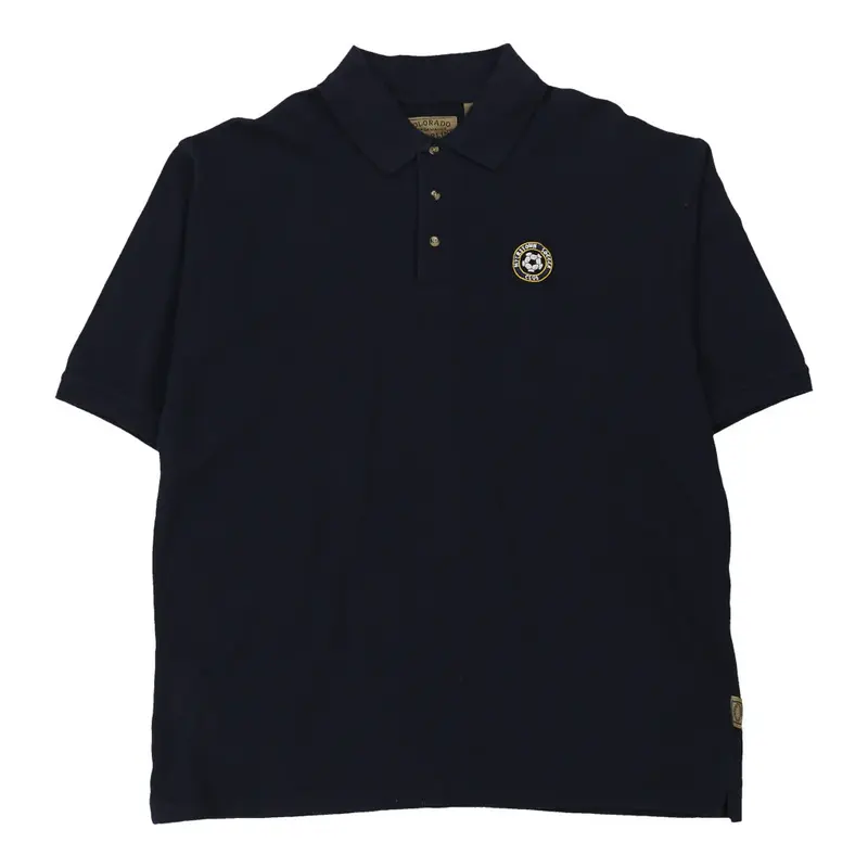 Myers Town Soccer Club Colorado Timberline Polo Shirt - 2XL Navy Cotton