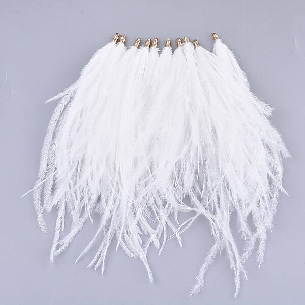 Ostrich Feather Tassel Big Pendant Decorations