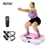 【FathersDayGift】ROTAI Vibration Plate Gym, 300 lbs, Lymphatic Drainage Machine Full Body Workout to Whole Efficient Home ...