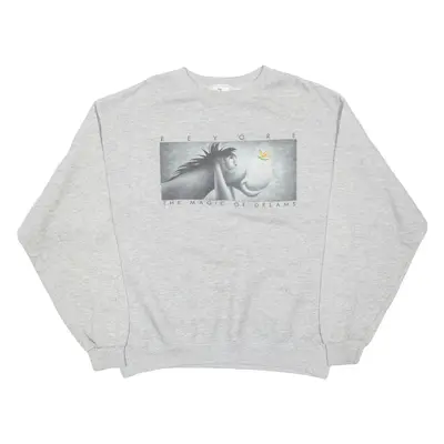 DISNEY Eeyore Womens Sweatshirt Grey L