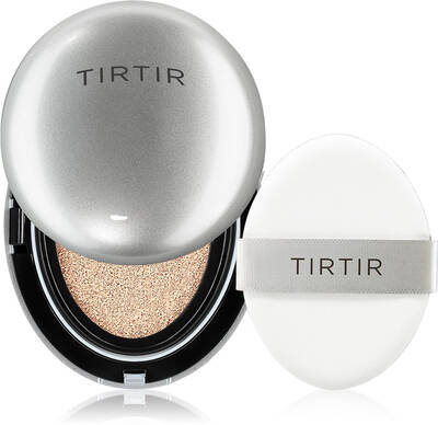 TIRTIR Mask Fit Aura Cushion Illuminating Moisturizing Sponge Foundation Color 17C Porcelain 18 g