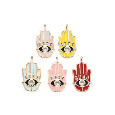 Brass Enamel Pendants