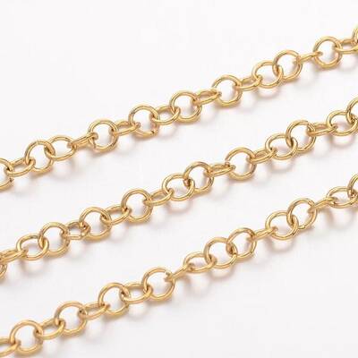 Ion Plating(IP) 304 Stainless Steel Rolo Chains