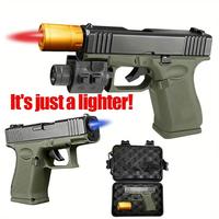 (Limited-time activities) Dad's gift.(No Fuel included) Windproof ButaneLighter Refillable Torch Ligher For Cooking, Camping,...