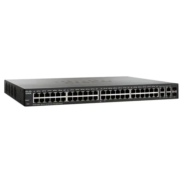 SF300-48PP Cisco SM 300 48x PoE+ 2x Port SFP 2x Port Combo SFP Switch
