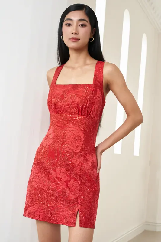 ASHTON RED DRESS